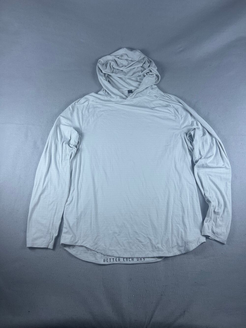 Lululemon License To Train Hoodie Shirt Mens XL Gray Raglan Performance Athletic